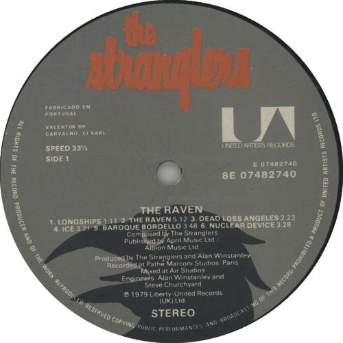 The Stranglers The Raven vinyl LP album (LP record) Portuguese STRLPTH650486