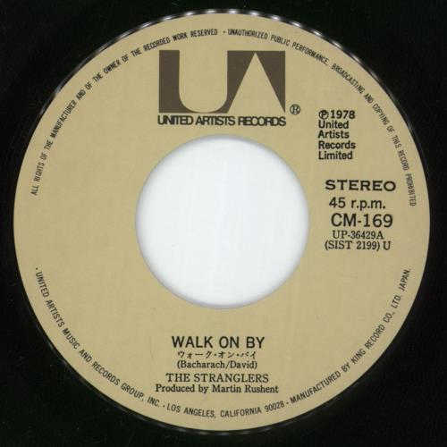 The Stranglers Walk On By 7" vinyl single (7 inch record / 45) Japanese STR07WA887225
