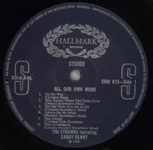 The Strawbs All Our Own Work - EX vinyl LP album (LP record) Dutch SRBLPAL132137