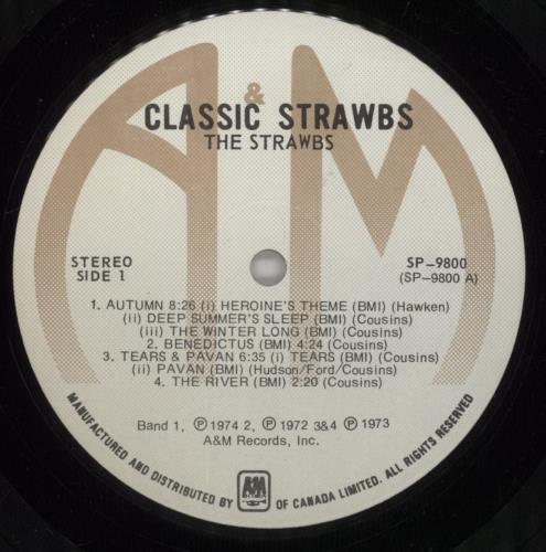 The Strawbs Classic Strawbs 2-LP vinyl record set (Double LP Album) Canadian SRB2LCL874634