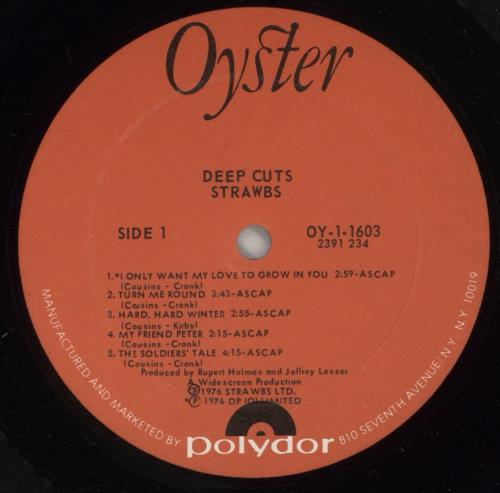 The Strawbs Deep Cuts - Shrink vinyl LP album (LP record) US SRBLPDE875864