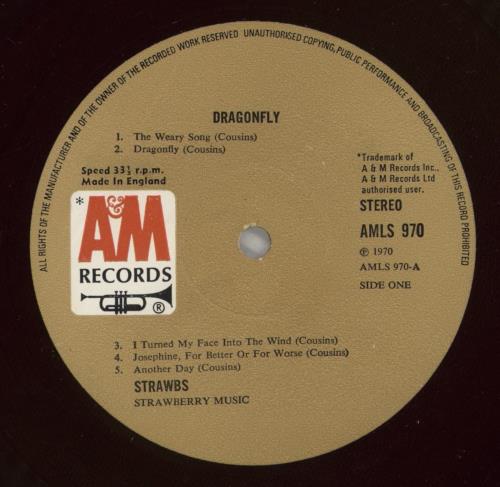 The Strawbs Dragonfly - 1st - VG vinyl LP album (LP record) UK SRBLPDR653342