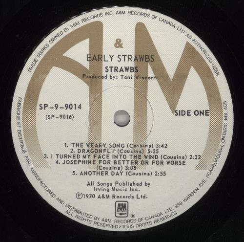 The Strawbs Early Strawbs 2-LP vinyl record set (Double LP Album) Canadian SRB2LEA874629