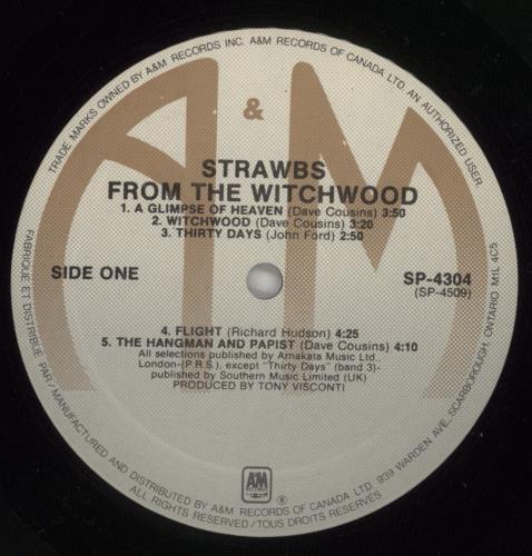 The Strawbs From The Witchwood vinyl LP album (LP record) Canadian SRBLPFR887181