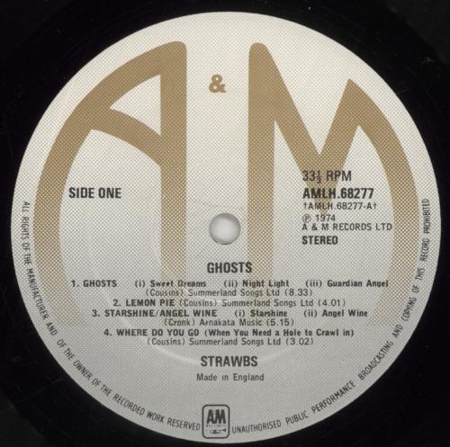 The Strawbs Ghosts vinyl LP album (LP record) UK SRBLPGH583444