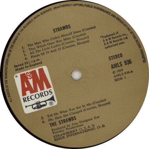 The Strawbs Strawbs - 2nd vinyl LP album (LP record) UK SRBLPST602247