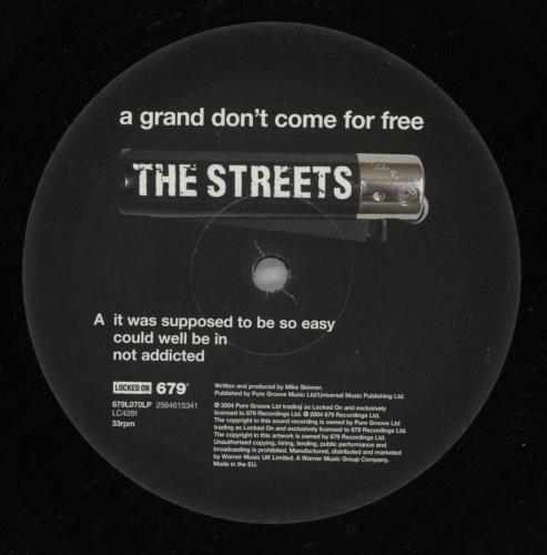 The Streets A Grand Don't Come For Free 2-LP vinyl record set (Double LP Album) UK RET2LAG284815