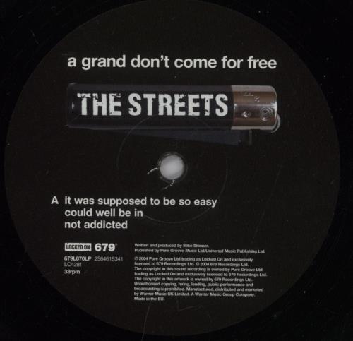 The Streets A Grand Don't Come For Free 2-LP vinyl record set (Double LP Album) UK RET2LAG893510