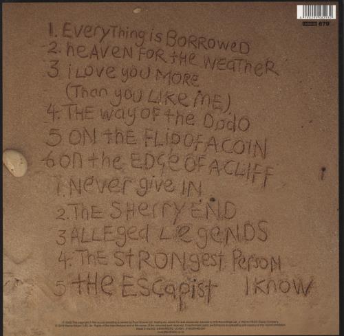 The Streets Everything Is Borrowed vinyl LP album (LP record) UK RETLPEV857520