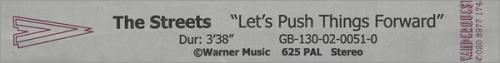The Streets Let's Push Things Forward video (VHS or PAL or NTSC) UK RETVILE245580