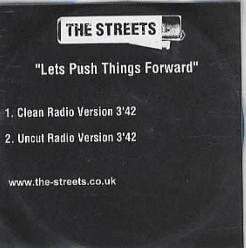 The Streets Lets Push Things Forward CD-R acetate UK RETCRLE305165