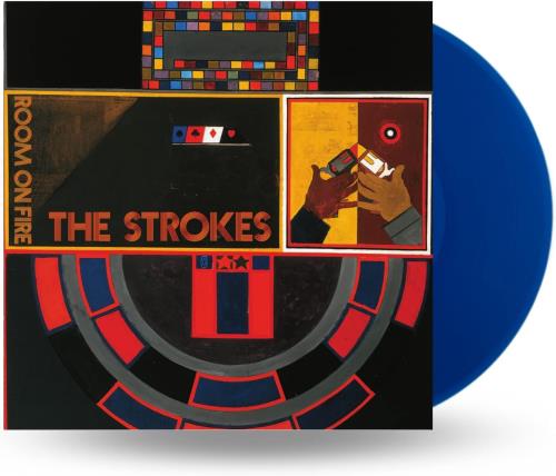 The Strokes Room On Fire - Blue Vinyl - Sealed vinyl LP album (LP record) UK KESLPRO828460