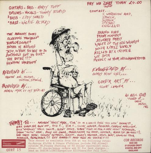 The Stupids Retard Picnic - VG vinyl LP album (LP record) UK T3SLPRE866443