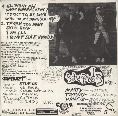 The Stupids Violent Nun 7" vinyl single (7 inch record / 45) UK T3S07VI866192