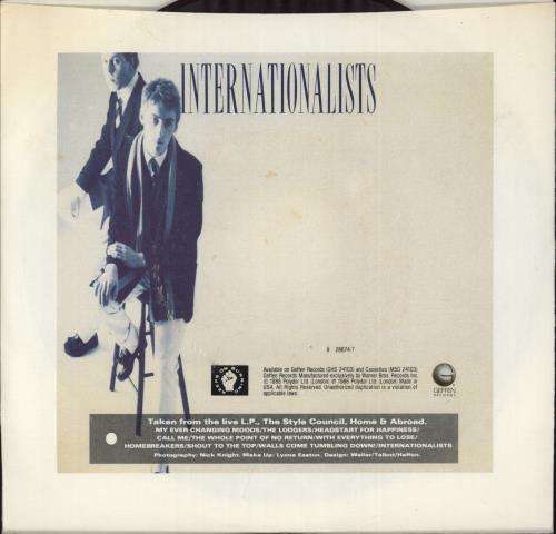 The Style Council (When You) Call Me 7" vinyl single (7 inch record / 45) US STY07WH345241