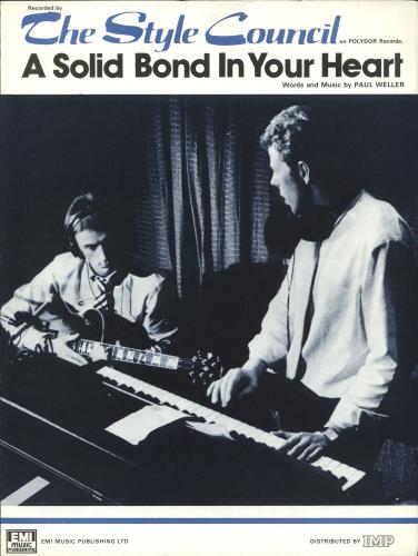 The Style Council A Solid Bond In Your Heart sheet music UK STYSMAS720449