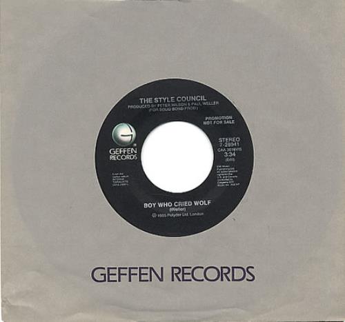 The Style Council Boy Who Cried Wolf 7" vinyl single (7 inch record / 45) US STY07BO347252