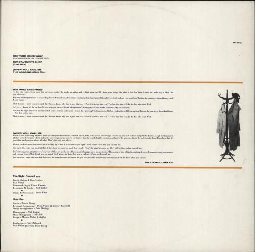 The Style Council Boy Who Cried Wolf 12" vinyl single (12 inch record / Maxi-single) Dutch STY12BO79405