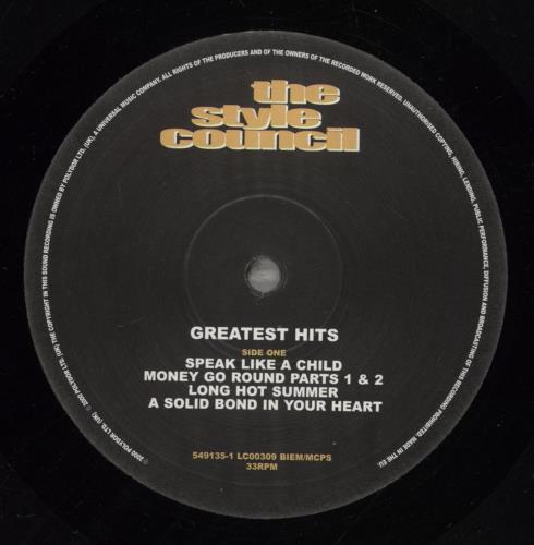 The Style Council Greatest Hits 2-LP vinyl record set (Double LP Album) UK STY2LGR163989