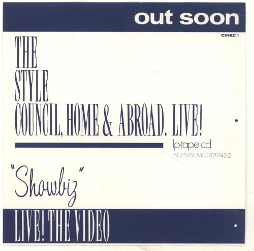 The Style Council Have You Ever Had It Blue cassette single UK STYCSHA208339