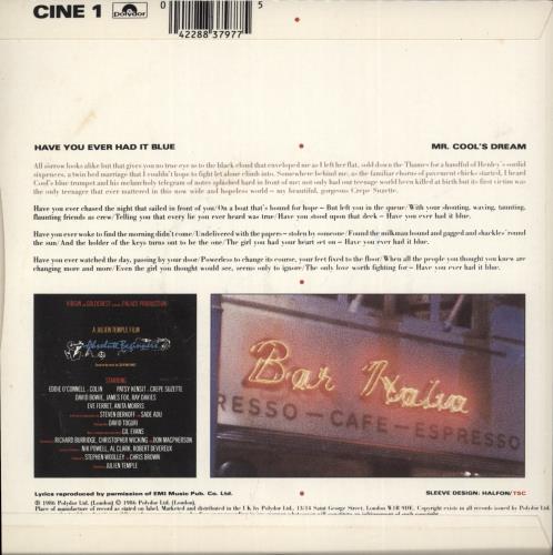 The Style Council Have You Ever Had It Blue 7" vinyl single (7 inch record / 45) UK STY07HA512552