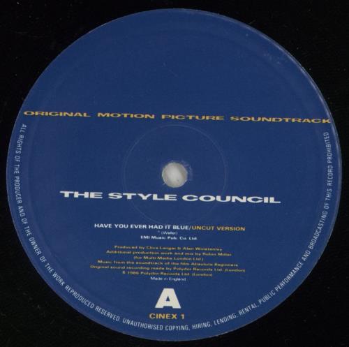 The Style Council Have You Ever Had It Blue 12" vinyl single (12 inch record / Maxi-single) UK STY12HA79401