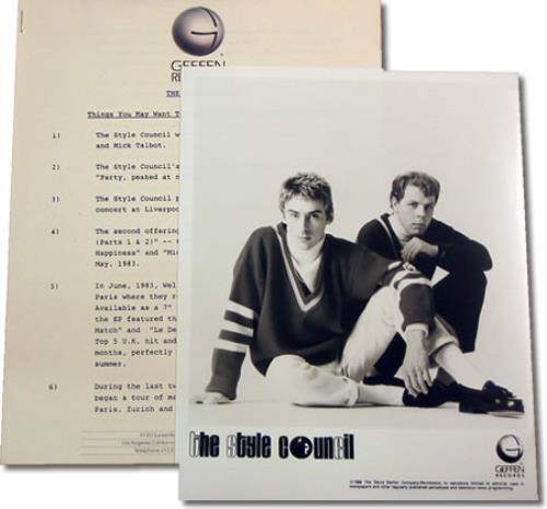 The Style Council Home And Abroad media press pack US STYPPHO198026