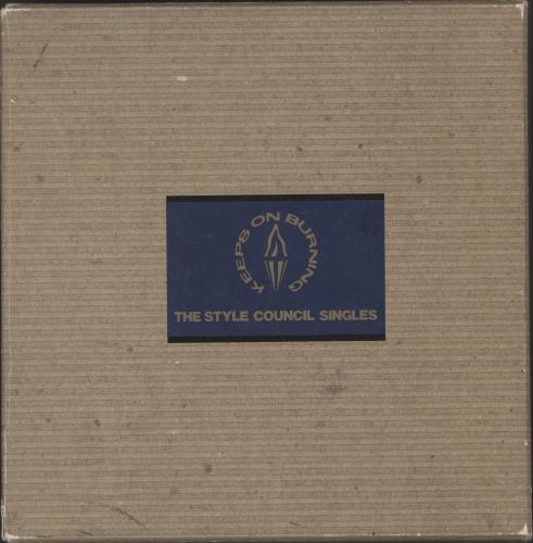 The Style Council Keeps On Burning 7" single box set Japanese STY7XKE776652