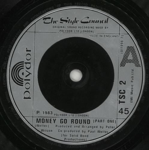 The Style Council Money-Go-Round + Insert 7" vinyl single (7 inch record / 45) UK STY07MO686530