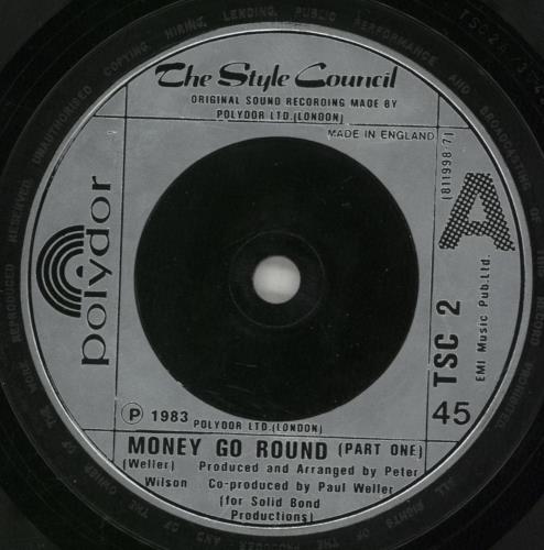 The Style Council Money-Go-Round 7" vinyl single (7 inch record / 45) UK STY07MO49460