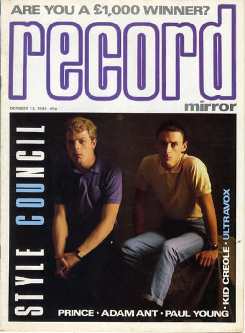 The Style Council Record Mirror magazine UK STYMARE608017