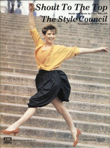The Style Council Shout To The Top sheet music UK STYSMSH224533