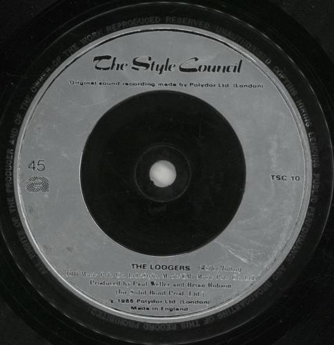 The Style Council The Lodgers 7" vinyl single (7 inch record / 45) UK STY07TH645197