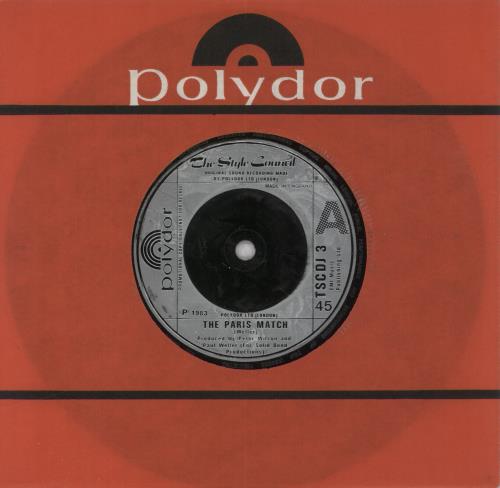 The Style Council The Paris Match 7" vinyl single (7 inch record / 45) UK STY07TH105962