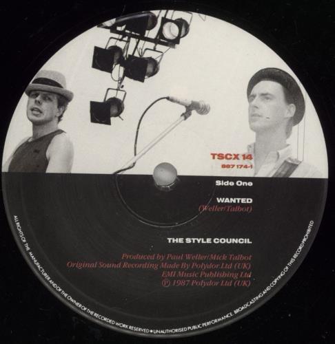 The Style Council Wanted - Shrink 12" vinyl single (12 inch record / Maxi-single) UK STY12WA877467