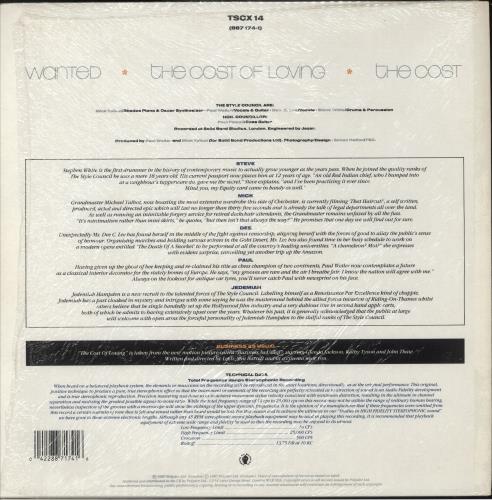 The Style Council Wanted - Shrink 12" vinyl single (12 inch record / Maxi-single) UK STY12WA877467