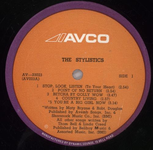The Stylistics The Stylistics vinyl LP album (LP record) Jamaican ICSLPTH891676