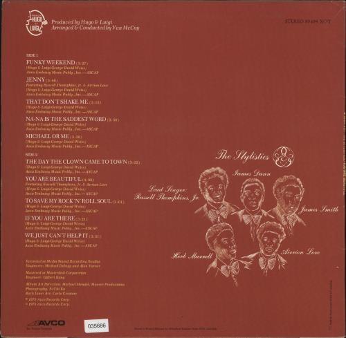 The Stylistics You Are Beautiful vinyl LP album (LP record) German ICSLPYO730045