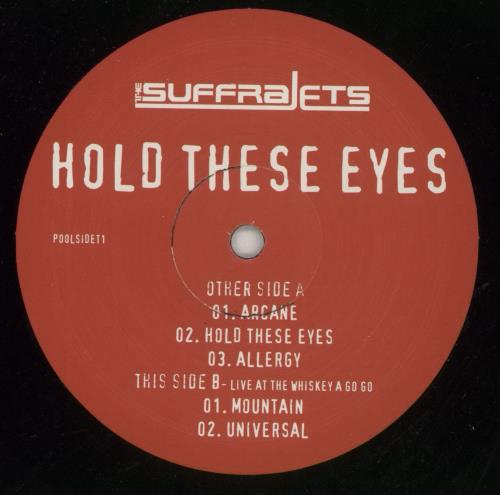 The Suffrajets Hold These Eyes 10" vinyl single (10 inch record) UK S.F10HO689112