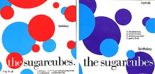 The Sugarcubes Birthday 2-CD single set (Double CD single) UK SUG2SBI272071
