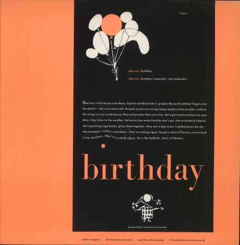 The Sugarcubes Birthday 12" vinyl single (12 inch record / Maxi-single) UK SUG12BI73185