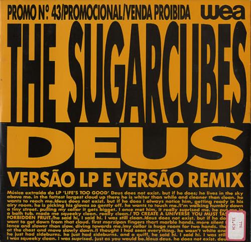 The Sugarcubes Deus 12" vinyl single (12 inch record / Maxi-single) Brazilian SUG12DE232681