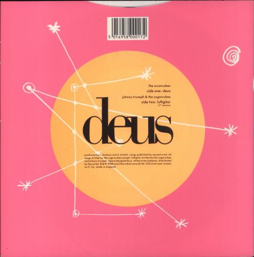 The Sugarcubes Deus 7" vinyl single (7 inch record / 45) UK SUG07DE48841