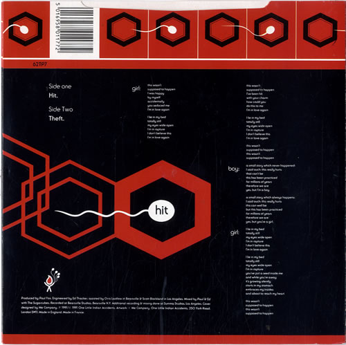 The Sugarcubes Hit 7" vinyl single (7 inch record / 45) UK SUG07HI109955