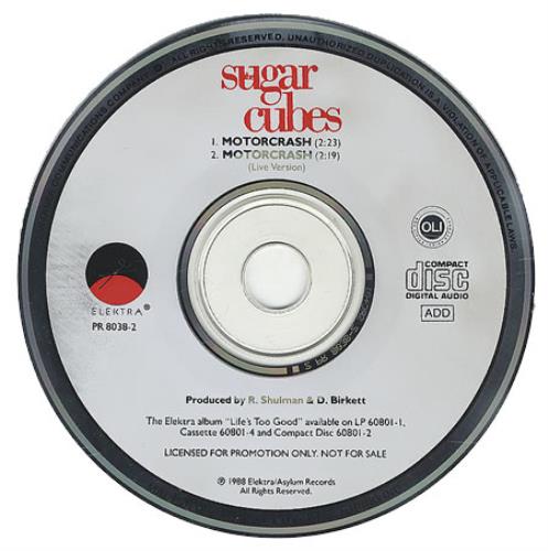 The Sugarcubes Motorcrash CD single (CD5 / 5") US SUGC5MO50141