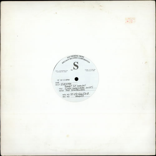 The Sugarcubes Planet - Test pressing 12" vinyl single (12 inch record / Maxi-single) US SUG12PL27172