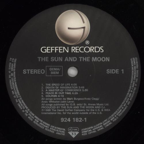 The Sun And The Moon The Sun & The Moon - Stickered sleeve vinyl LP album (LP record) German S&MLPTH652242