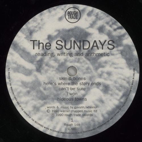 The Sundays Reading Writing And Arithmetic - VG Sleeve vinyl LP album (LP record) UK SUNLPRE862996