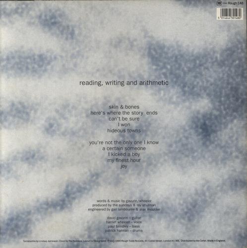 The Sundays Reading Writing And Arithmetic - VG Sleeve vinyl LP album (LP record) UK SUNLPRE862996