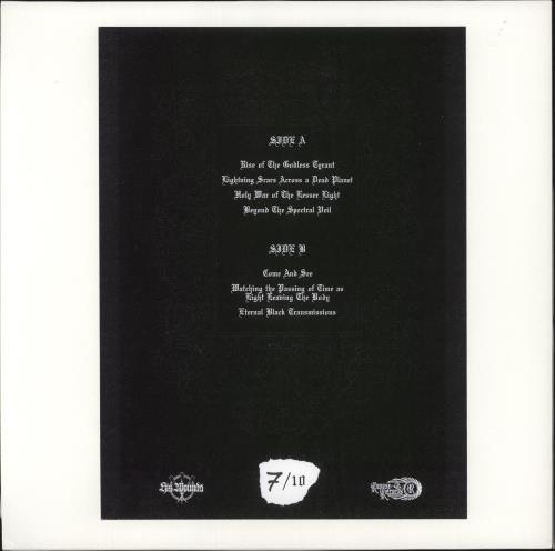 The Sun's Journey Through The Night Eternal Black Transmissions - Test Pressing vinyl LP album (LP record) UK 9H4LPET873854